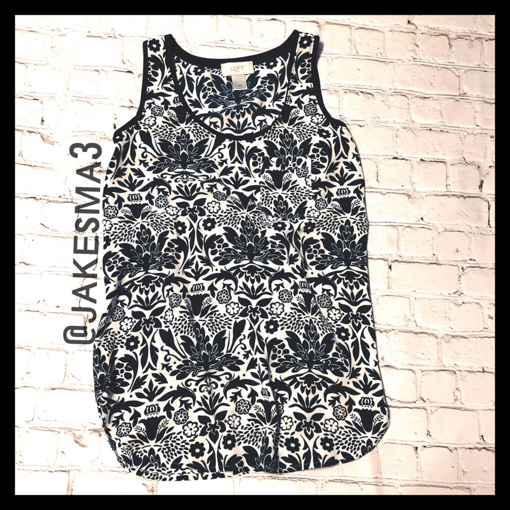 Black & White Pattered Tank Top